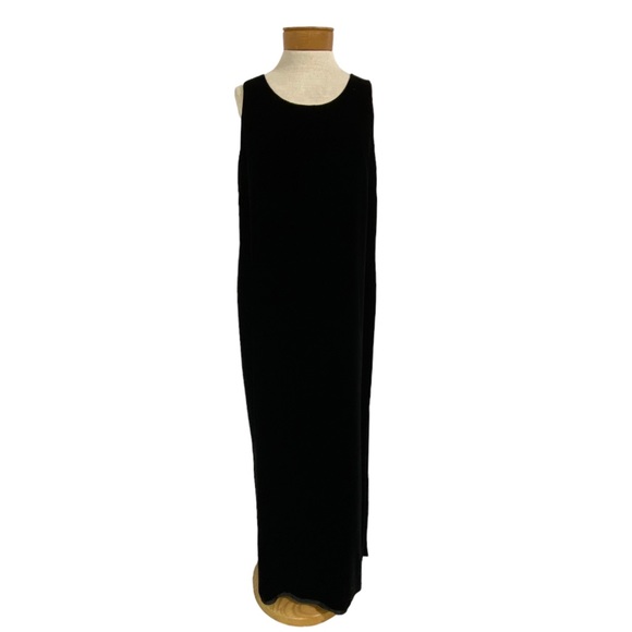 Jones New York 10 Velvet Column Dress, Sleeveless Side Slit - Picture 1 of 6